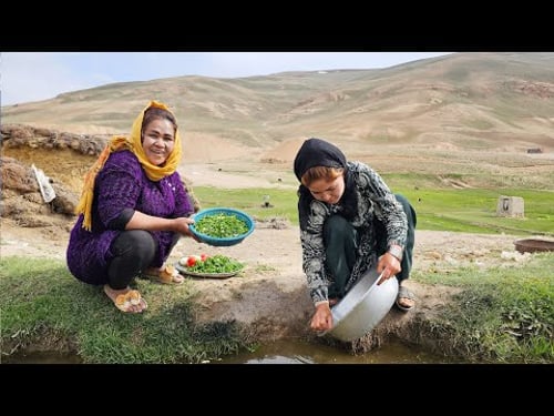 Traditional Village Cooking | Woodfire Bread & Veggie Stew