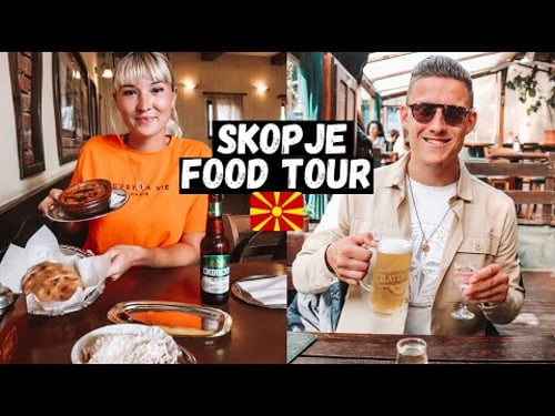 Eating The BEST BALKAN Food In SKOPJE, Macedonia! | Old Bazaar & Rakija Tasting!