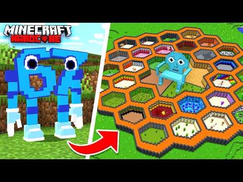 Ich habe JEDEN SELTENSTEN BRAINROT in Minecraft Hardcore eingesperrt