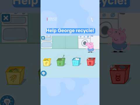 Sort the recycling with George ♻️🐷 World of Peppa Pig, now on Netflix Games!