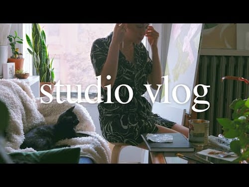 Studio vlog | My own lil Art Summer Camp!