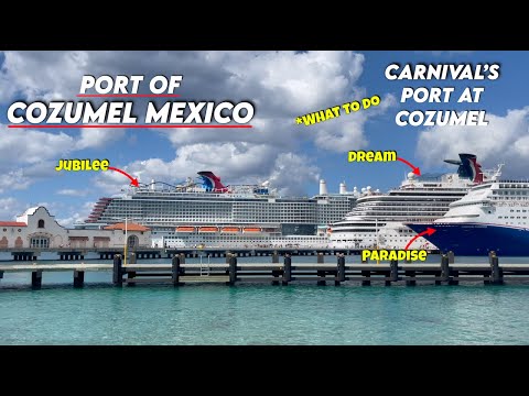 Cozumel Mexico Port. What To Do At The Port Of Cozumel. Carnival Jubilee. A Tour of The Port.