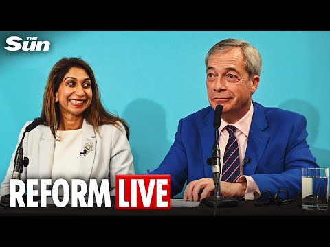 LIVE: Nigel Farage and Suella Braverman address media after historic defection