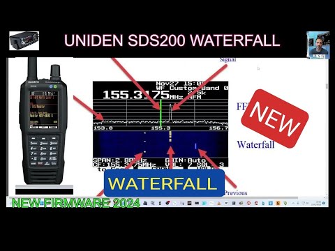 UNIDEN SDS200 - NEW WATERFALL FEATURE 2024