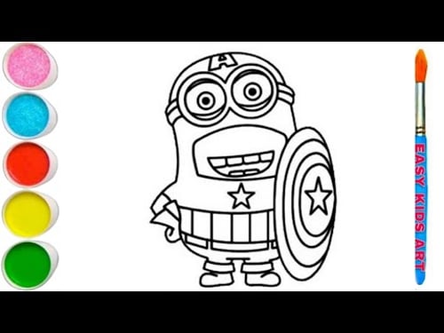 Learn to Draw & Paint MINIONS! Fun Coloring for Kids & Toddlers