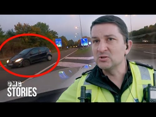 Cops Stop Car Driving the Wrong Way Onto the Highway | Car Pound Cops Full Episode
