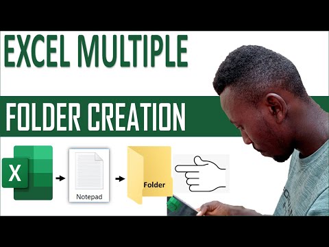 How to Create Folders and Sub - Folders Using Excel and Notepad #Banahenedesignworks