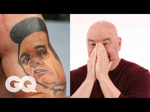 Dana White Guesses UFC Fighter's Tattoos | Tattoo Tour | GQ Sports