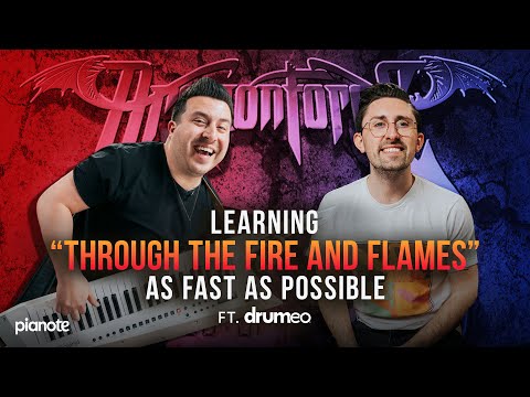 Pro Pianist Learns "Through The Fire And Flames" On The Spot | Ft. Kevin Castro