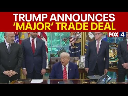 President Trump announces UK trade deal: Full