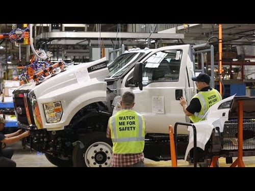 Ford Super Duty Truck Production Process - American factory tour