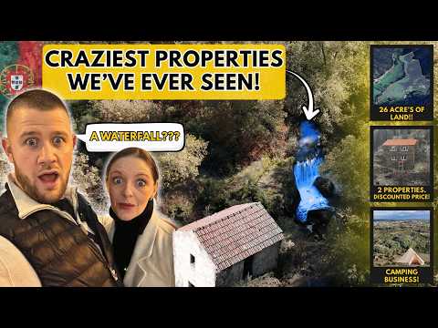 We Found a WATERFALL Property in Portugal!β¦ And 3 More INSANE Plots!