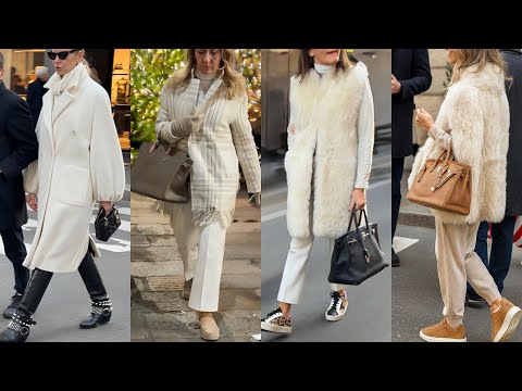 NEWEST STREET FASHION TRENDS OF MILAN | HOW ITALIAN LOOKS CHIC IN WINTER 2025 | LUXURY SHOPPING WALK