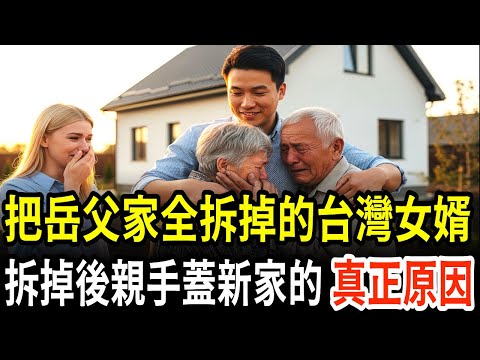 把岳父家全部拆掉的台灣女婿,台灣女婿親手蓋的岳父岳母新家,東歐感動,烏克蘭女模特兒