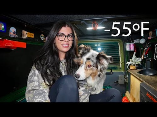 Frigid Winter Truck Camping in Alaska in -55ºF