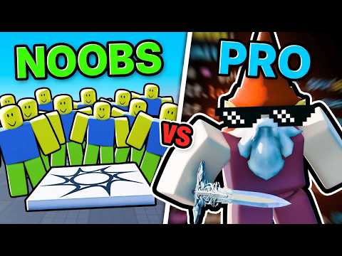 10 NOOBS vs 1 PRO Developer Make a Roblox Game