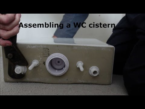 How to make up a new WC cistern before fitting.
