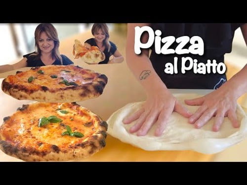 PIZZA AL PIATTO come in pizzeria con IMPASTO 1000 BOLLE senza impastare