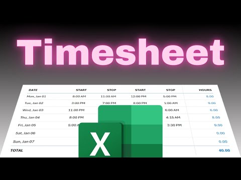 How to Make an Employee Timesheet in Excel