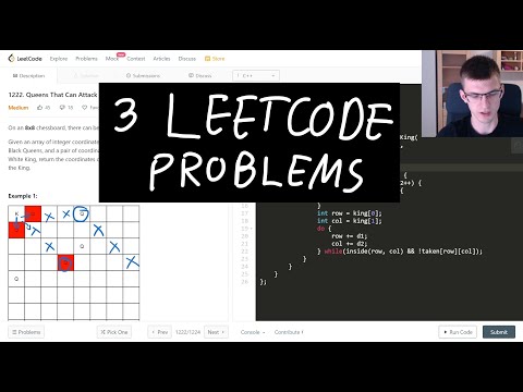 Three Leetcode problems - Queens, Dice, Frequency