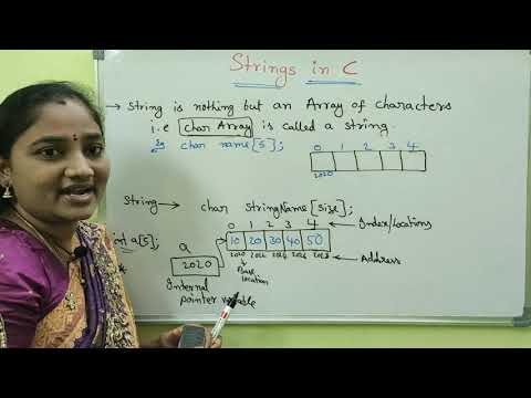 C-Language ||Strings in C||Part-1:Introduction Both in Telugu And English||Telugu Scit Tutorial
