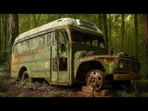 Abandoned School Bus Full of Snakes | 1962 Ford Overtaken By Nature | RESTORED