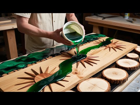Talented Carpenter: Using Epoxy and Scrap Wood to Create a Beautiful Table