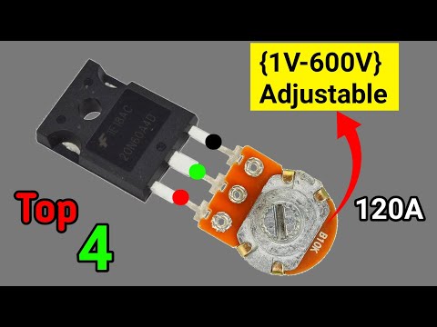 How To Make Powerful Adjustable Voltage Regulator Circuits | Top 4 Power Voltage Controller Circuit