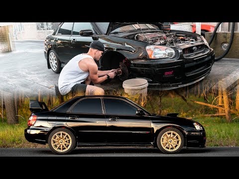 Rebuilding A Subaru STi in 10 Minutes!