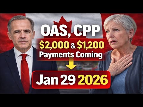 $2,000 & $1,200 Payments Coming | OAS, CPP & Canada Pension Benefits (Jan 29 2026)