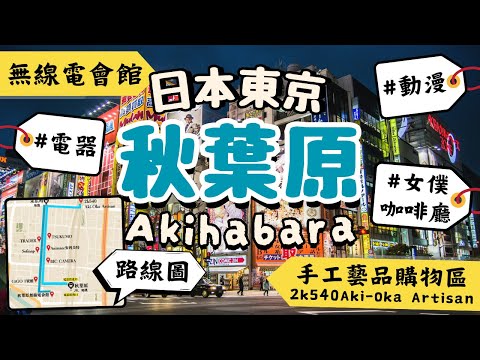 秋葉原Akihabara|最多的動漫模型公仔、女僕咖啡廳、遊戲機遊樂場都在這|日本三大電器街之一!|獨一無二手工藝品購物區2K540|日本東京自由行街景Tokyo, Japan Street View