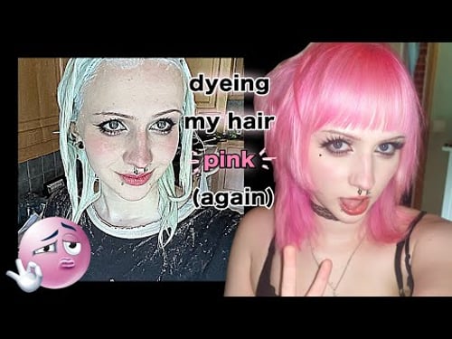 how i dye and cut my hair AT HOME 😝