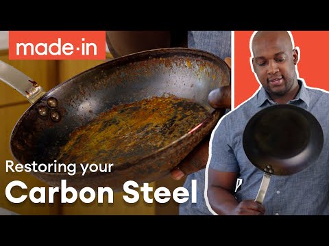 Rusty Carbon Steel Skillet Restoration | Made In Cookware