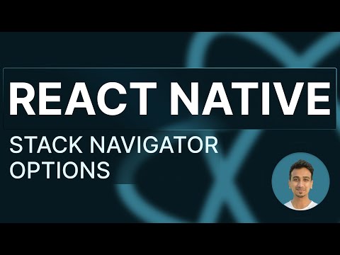 React Native Tutorial - 76 - Stack Navigation Options