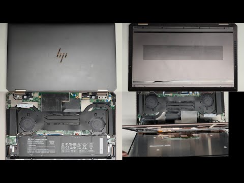 HP Spextre x360 15-eb0043dx Disassembly SSD Upgrade Battery LCD Screen Digitizer Replacement Repair