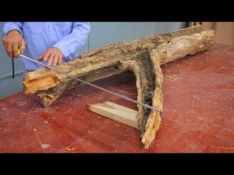 Wood Restoration: The Process of Rescuing a Termite Infested Log into a Perfect Table