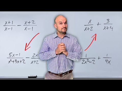 Add and Subtract Rational Expressions Step by Step