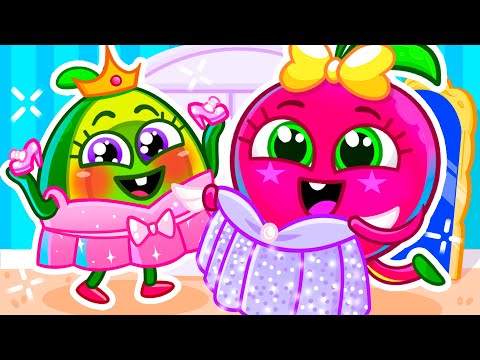 Princess for a Day Song 🦄👑 | Kids Cartoons by Pit & Penny Stories 🥑💖