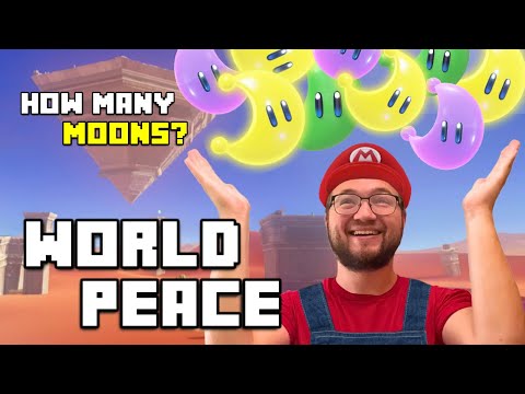 How Many Moons Could a Person Get in ALL of Mario Odyssey | World Peace