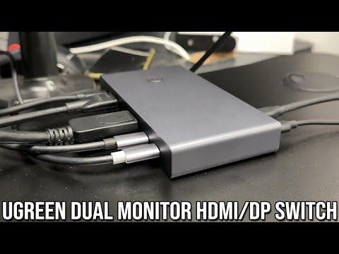 UGREEN USB-C KVM Mac Windows Switch For HDMI/DP Dual Monitors
