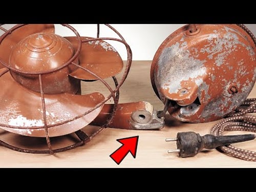 You Won’t Believe How this Unique BULLET NOSE Table FAN Looks After Its Restoration