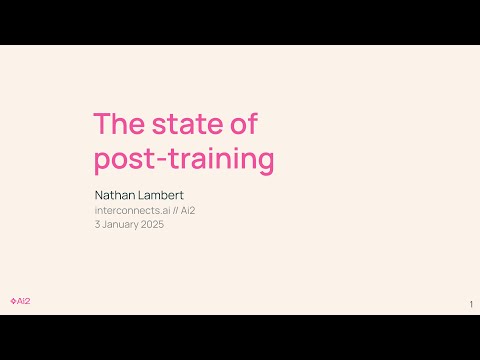 How language model post-training is done today