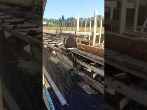 The old sawmill under construction.