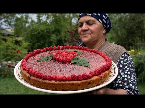 The Coziest Raspberry Cake Recipe from the Village