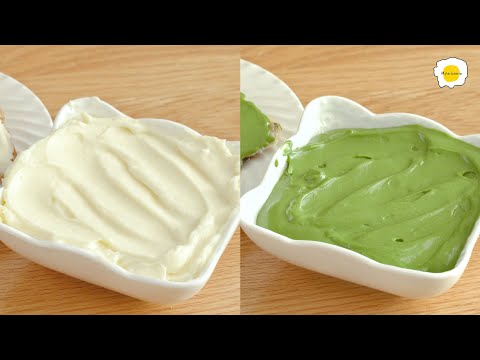 Lemon Cheese Cream and Pistachio Cheese Cream Recipes 柠檬奶酪奶油和开心果奶酪奶油食谱