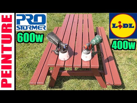 LIDL PARKSIDE PFS 400 A1 Paint Sprayer + PROSTORMER 600w Exterior Paint Sprayer