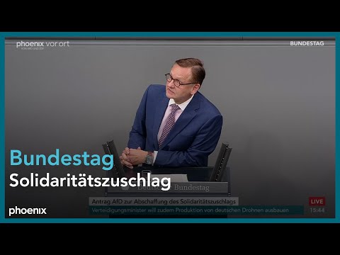 Bundestagsdebatte zum Solidaritätszuschlag am 05.06.25