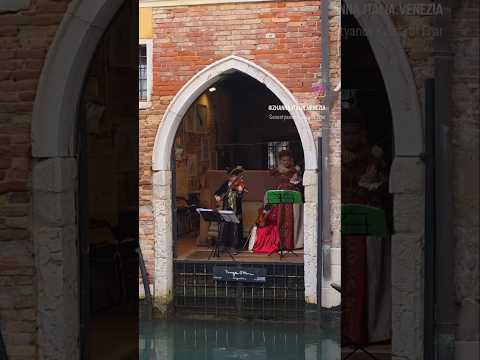 Поет СКРИПКА под открытым небом в Венеции...