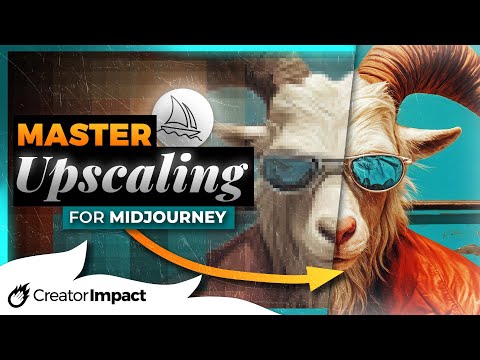 How to UPSCALE Midjourney Images (up to 20,000 X 20,000px!!)