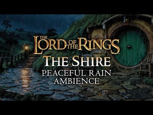 Lord of the Rings | ⛈️ The Shire, Peaceful Ambience During Midnight Thunderstorm
